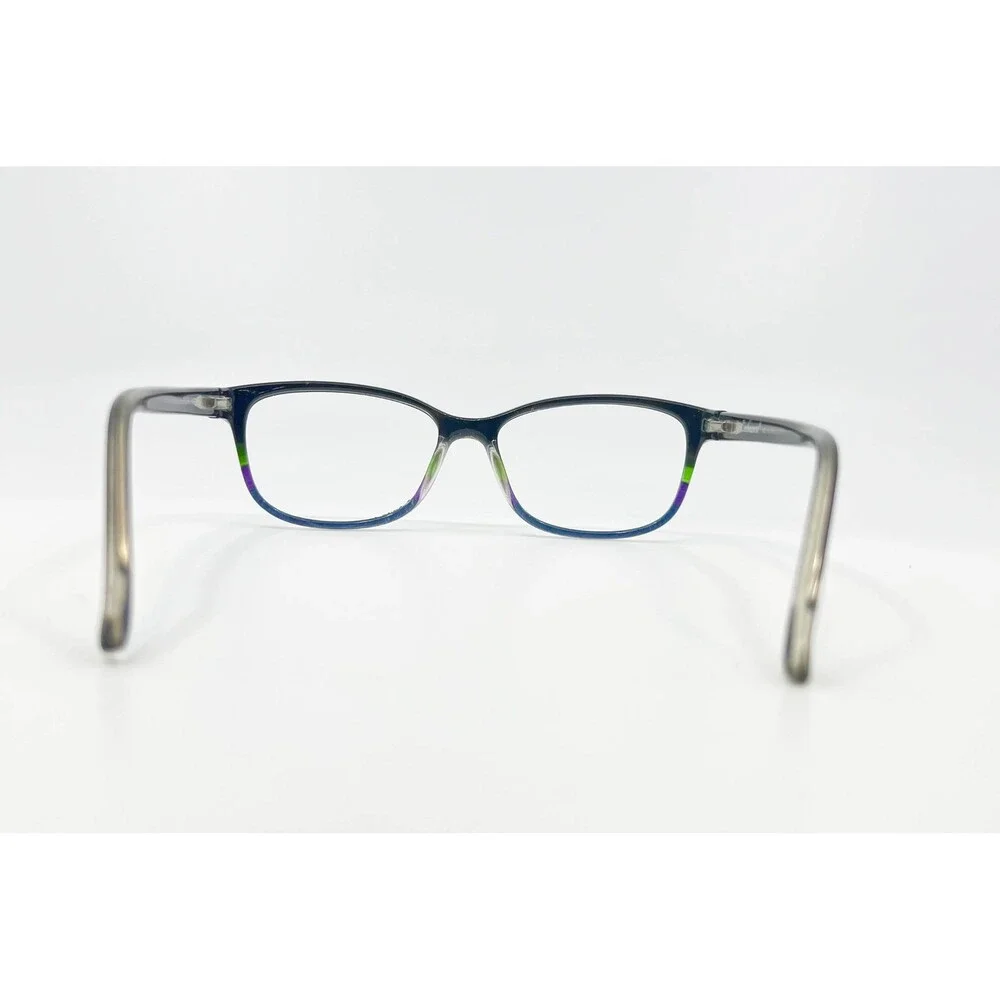 Enhance Eyeglass Frames Womens Black Mix Rectangle Full Rim 47-15-142 39336
